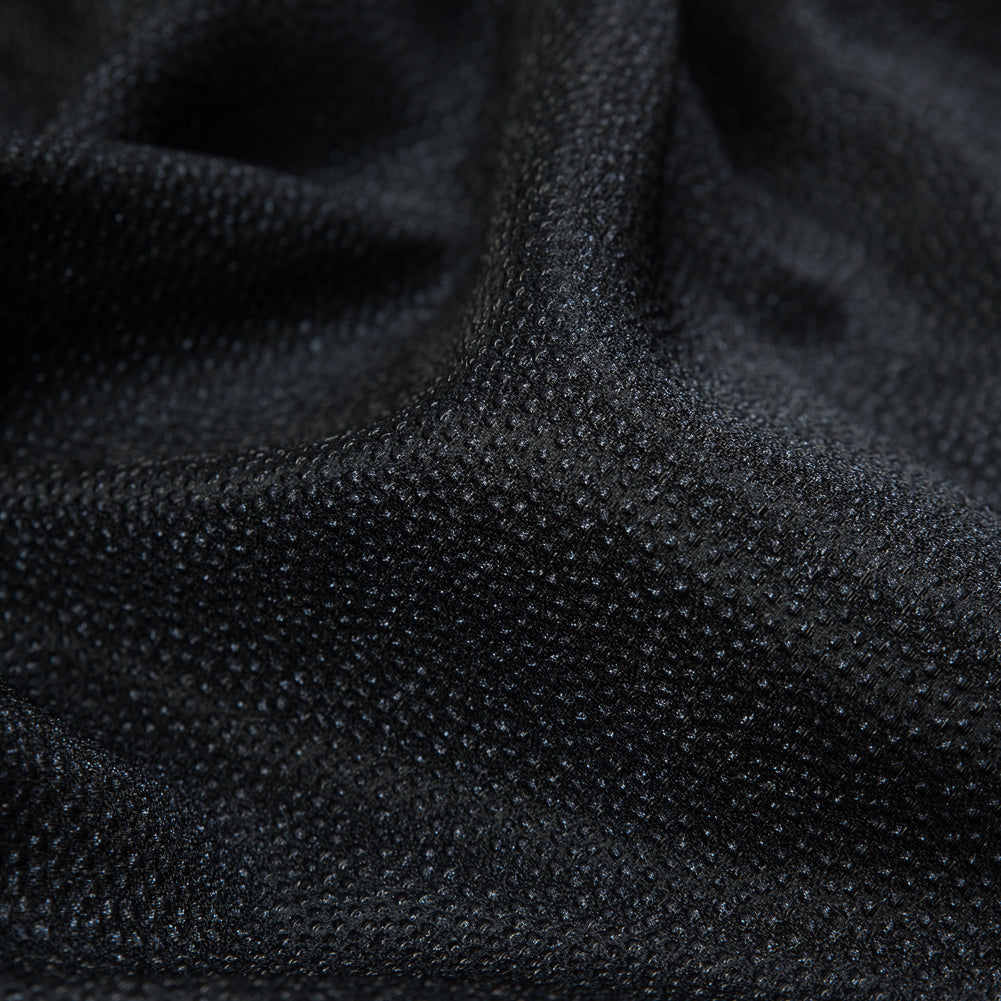 Metallic Navy and Black Cheetah Spotted Luxury Brocade