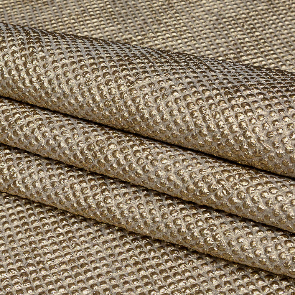 Marylin Metallic Gold Diamond Quilted Brocade