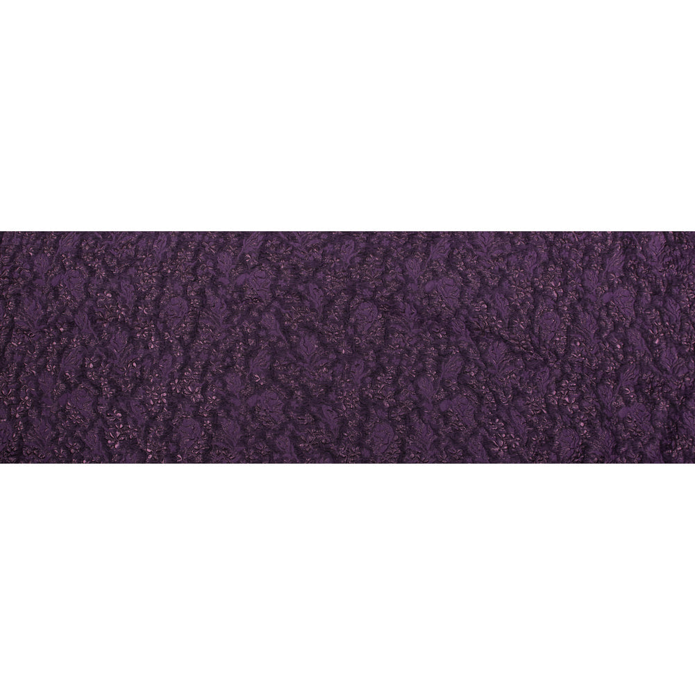 Regal Purple Luxury Floral Metallic Brocade