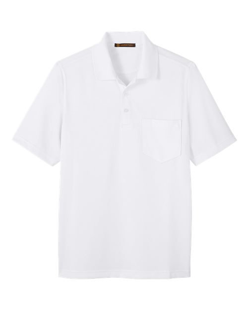 Harriton Men's Advantage Snag Protection Plus Pocket Polo