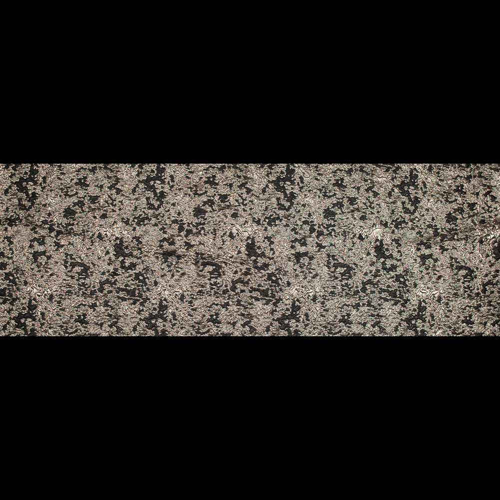 Black and Gold Luxury Abstract Metallic Brocade