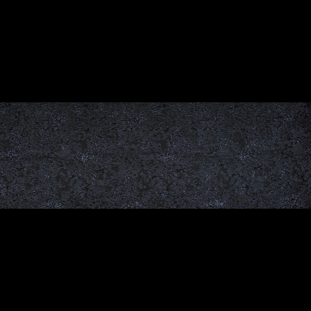 Black and Blue Luxury Abstract Metallic Brocade