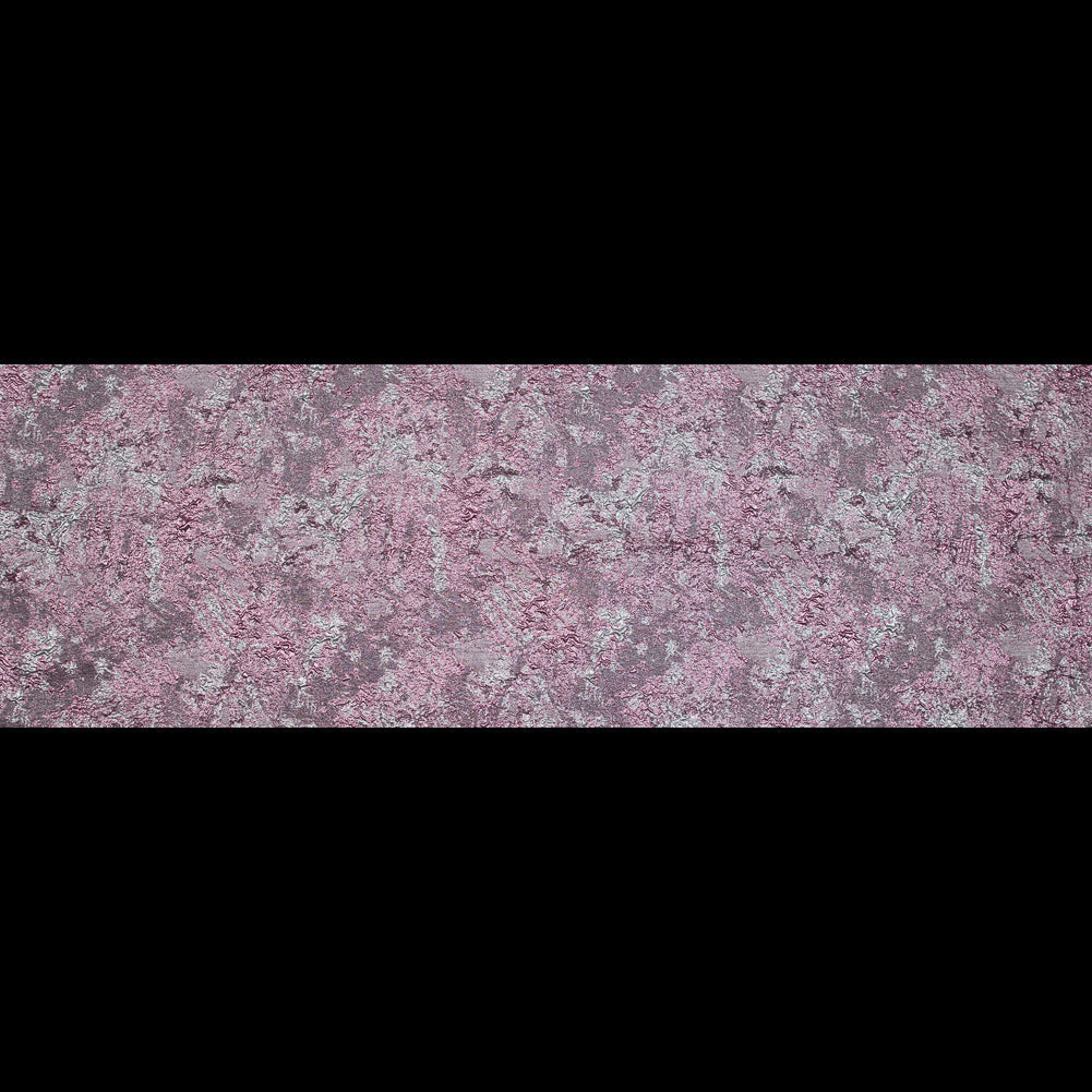 Pink and Silver Luxury Abstract Metallic Brocade