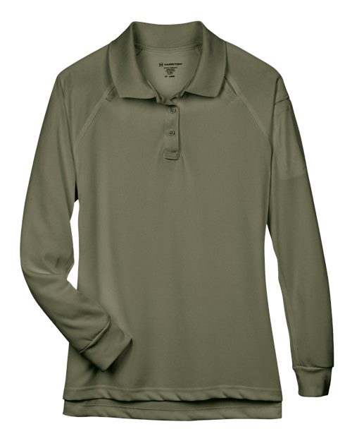 Harriton Women's Advantage Long Sleeve Tactical Polo