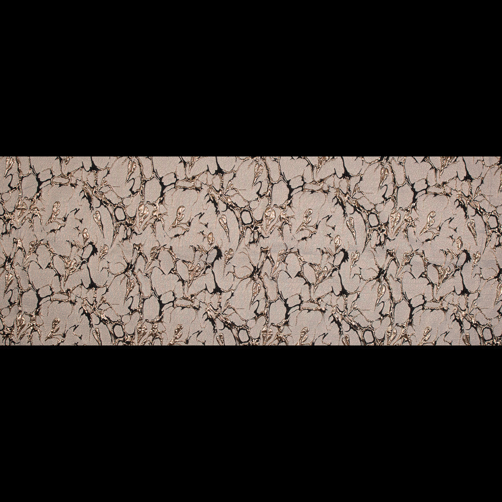 Black and Gold Luxury Abstract Metallic Brocade
