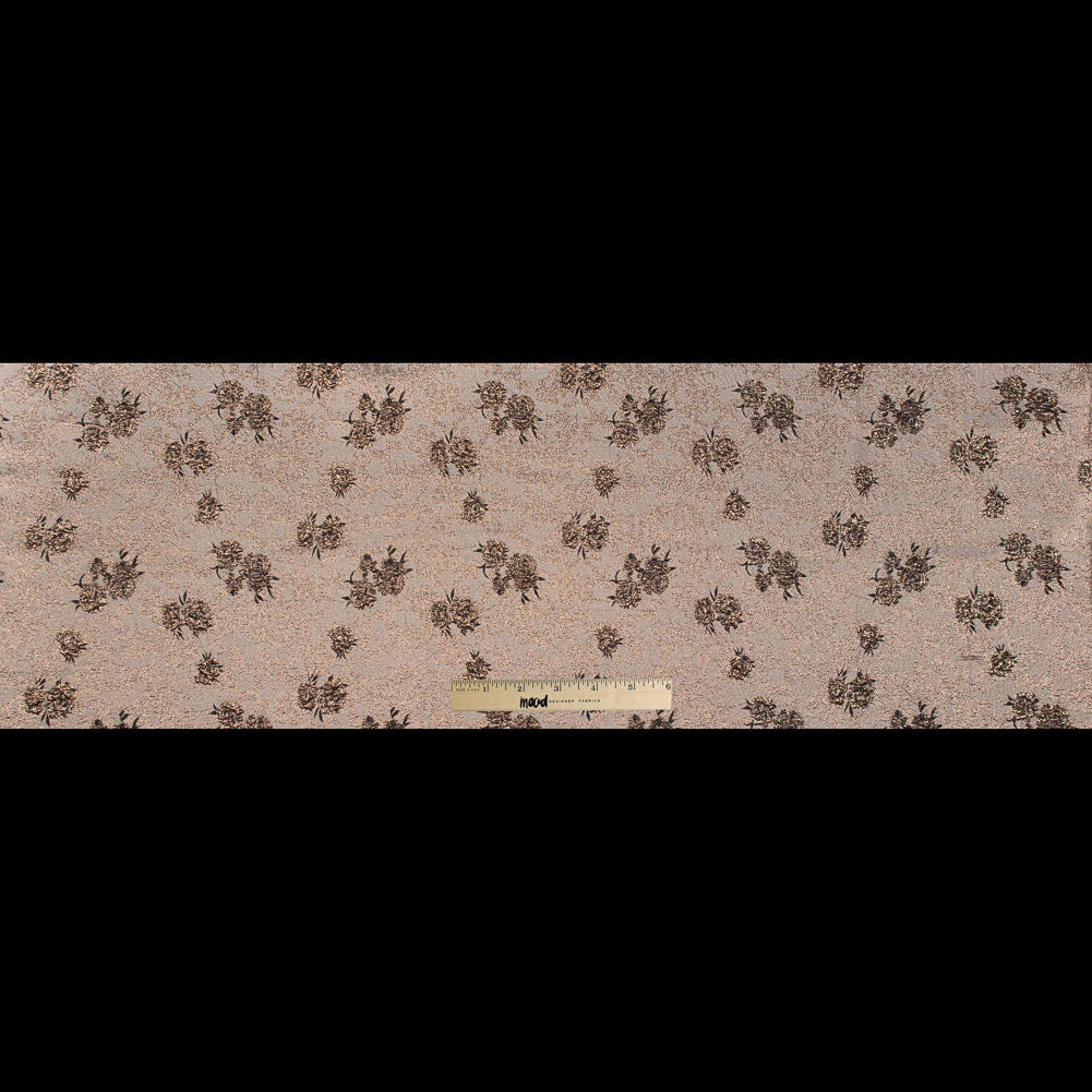 Black and Gold Luxury Floral Metallic Brocade
