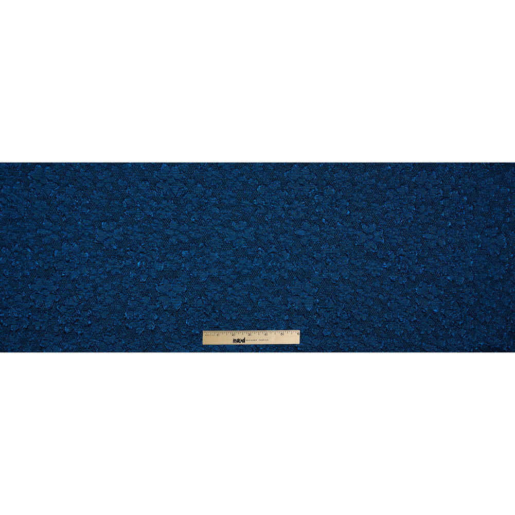 Royal Blue Luxury Floral Metallic Brocade