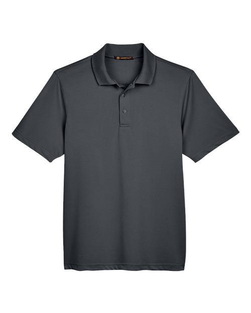 Harriton Men's Advantage Snag Protection Plus Snap Placket Polo
