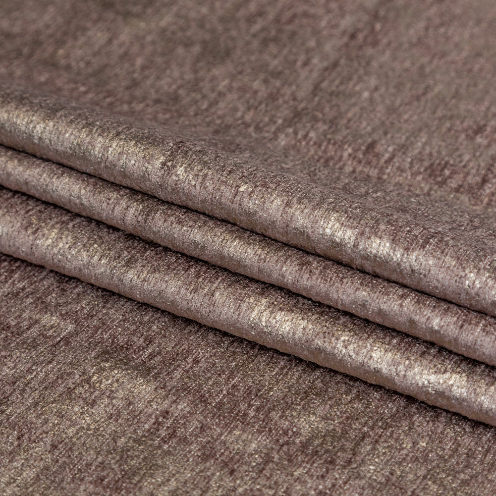 Quartz Polyester Chenille with Metallic Foil