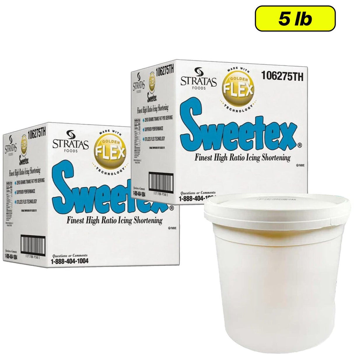 Golden Flex High Ratio Cake and Icing Shortening – 5 lb