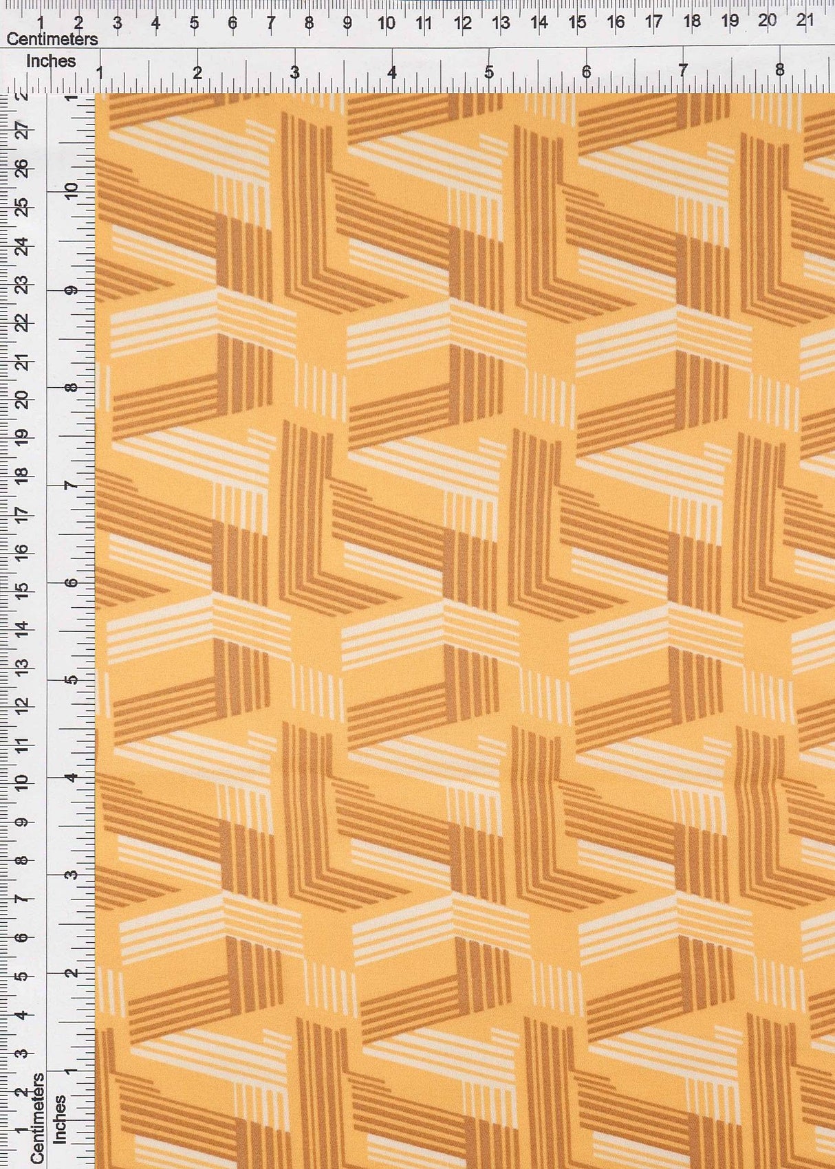 Wool Dobby Geometric Print Fabric