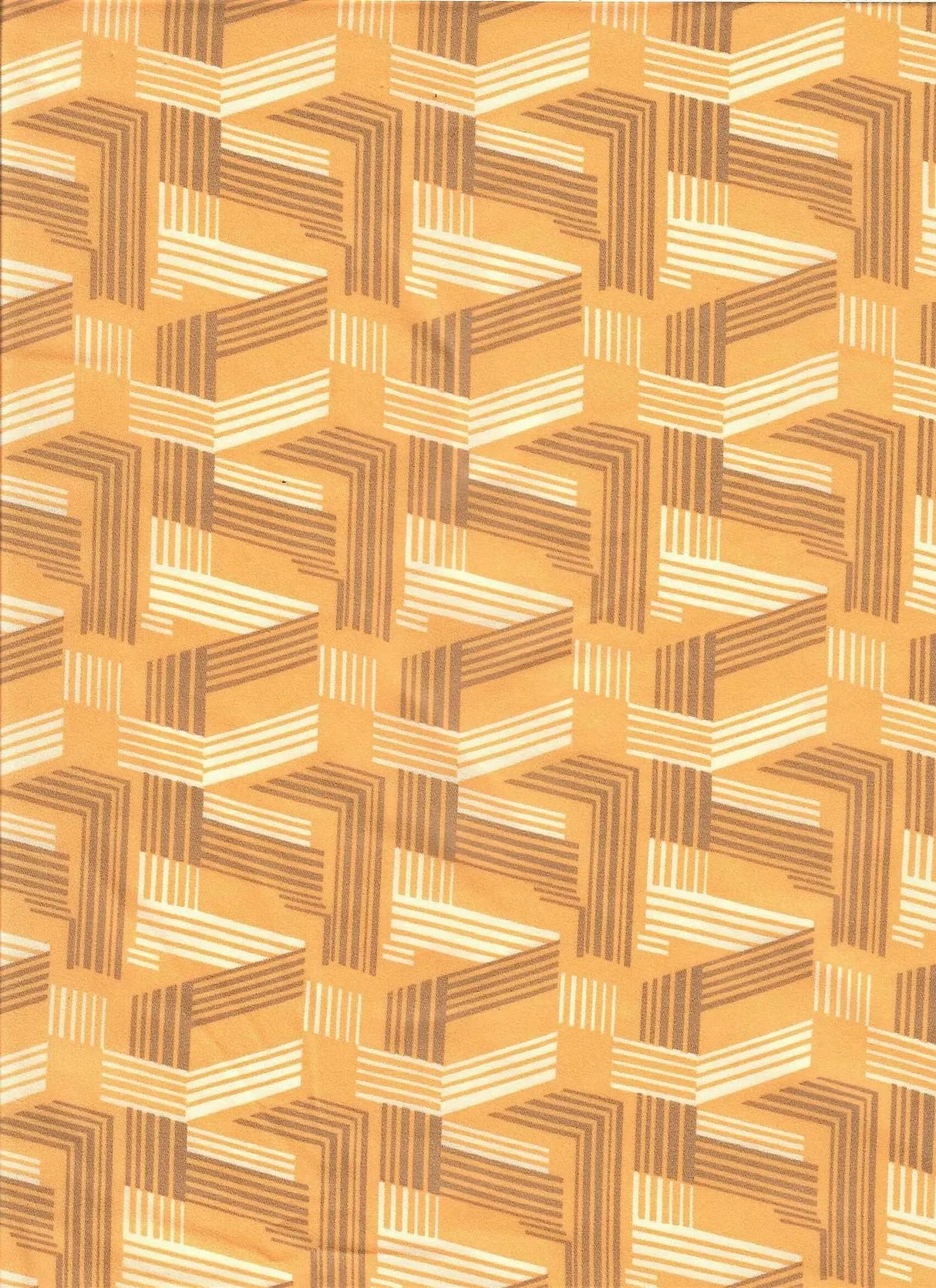 1 Yard Wool Dobby Geo Print Fabric, 57/58'' Wide 100% Polyester