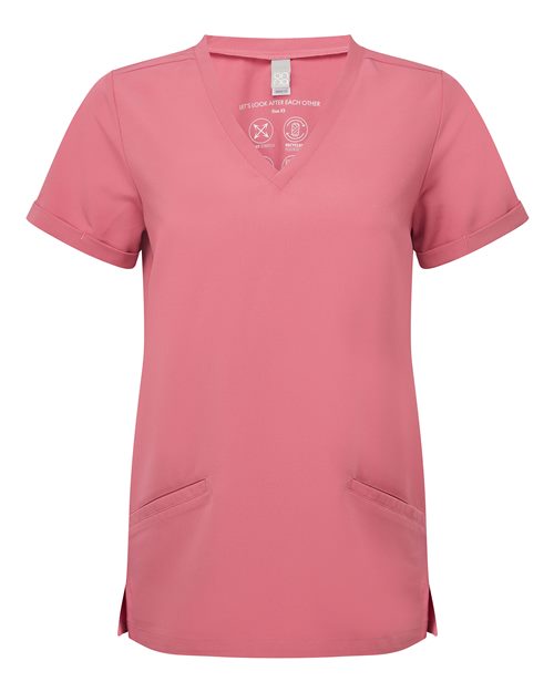 Onna Women's Invincible V-Neck Stretch Scrub Top