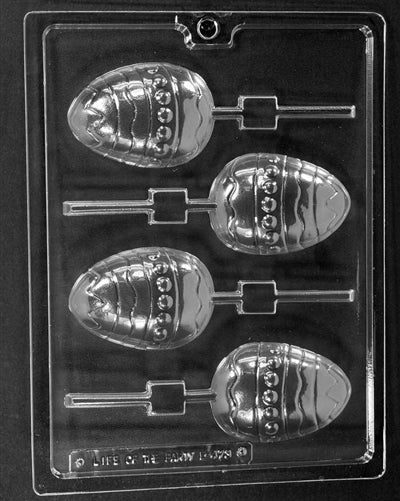 Decorated Egg Lolly Chocolate Mold - LPE473