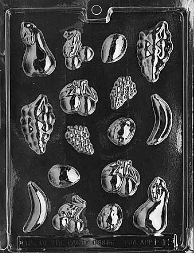 Bite Size Fruit Assortment Chocolate Mold