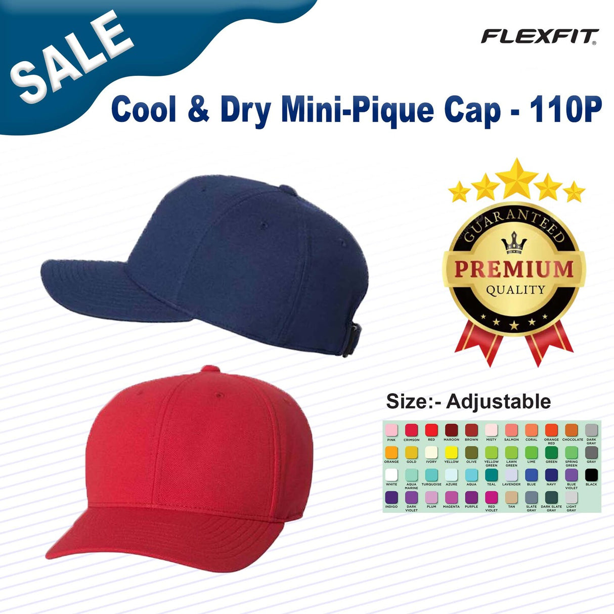 Flexfit® Cool & Dry Mini-Pique Cap