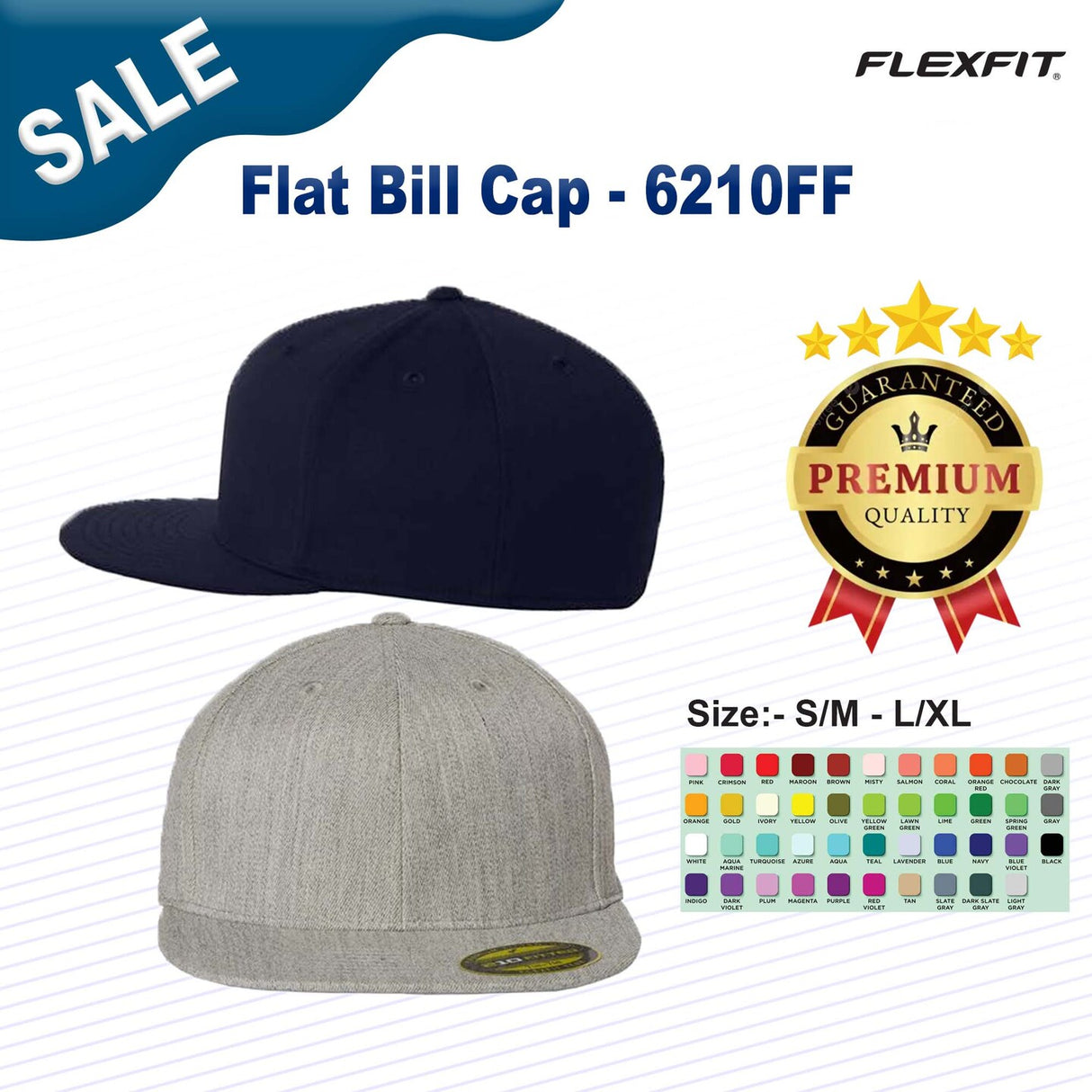 Flexfit® Flat Bill Cap