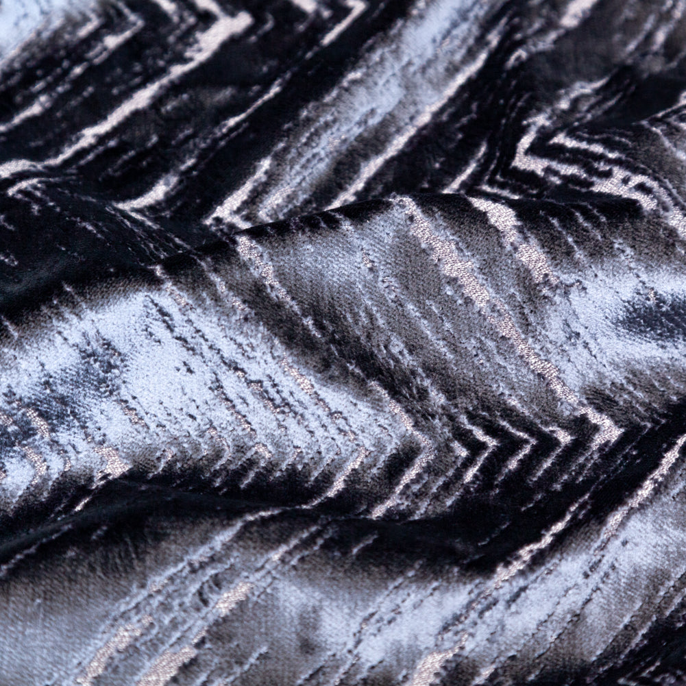 Slate Upholstery Velvet Burnout