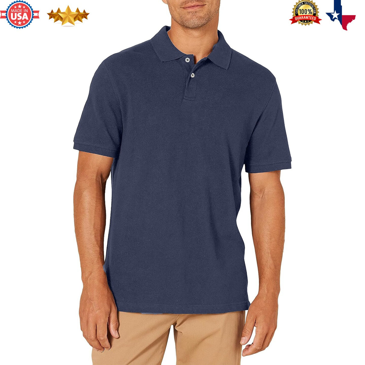 Jens Polo T-Shirt -Cotton Classic, Vintage, Regular or Relaxed-fit and Fitted polo