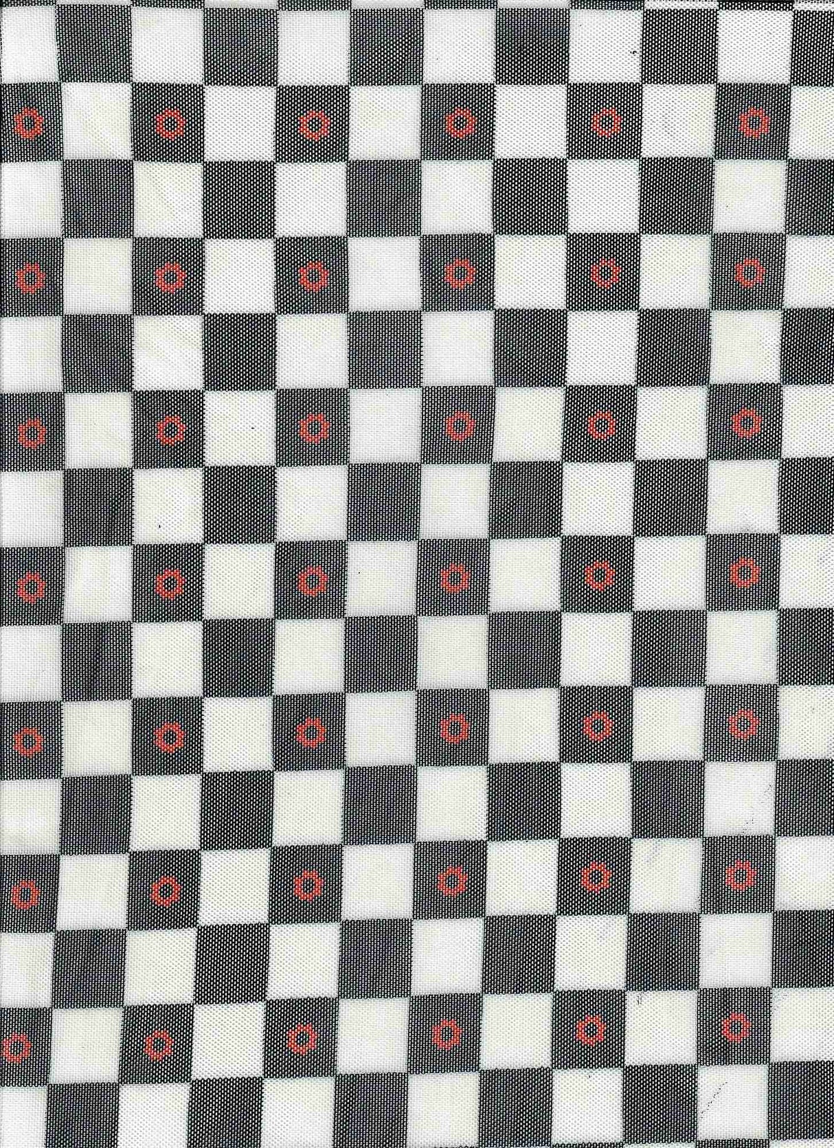 1 Yard Flower Checker Mesh Knit Fabric Lightweight Stretch 54 Inches Wide