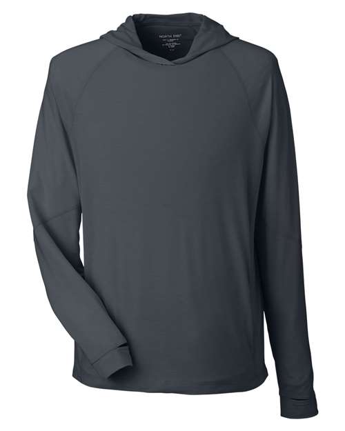 North End Unisex JAQ Stretch Performance Hooded Long Sleeve T-Shirt