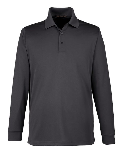 Harriton Men's Tall Advantage Long Sleeve Snag Protection Plus IL Polo