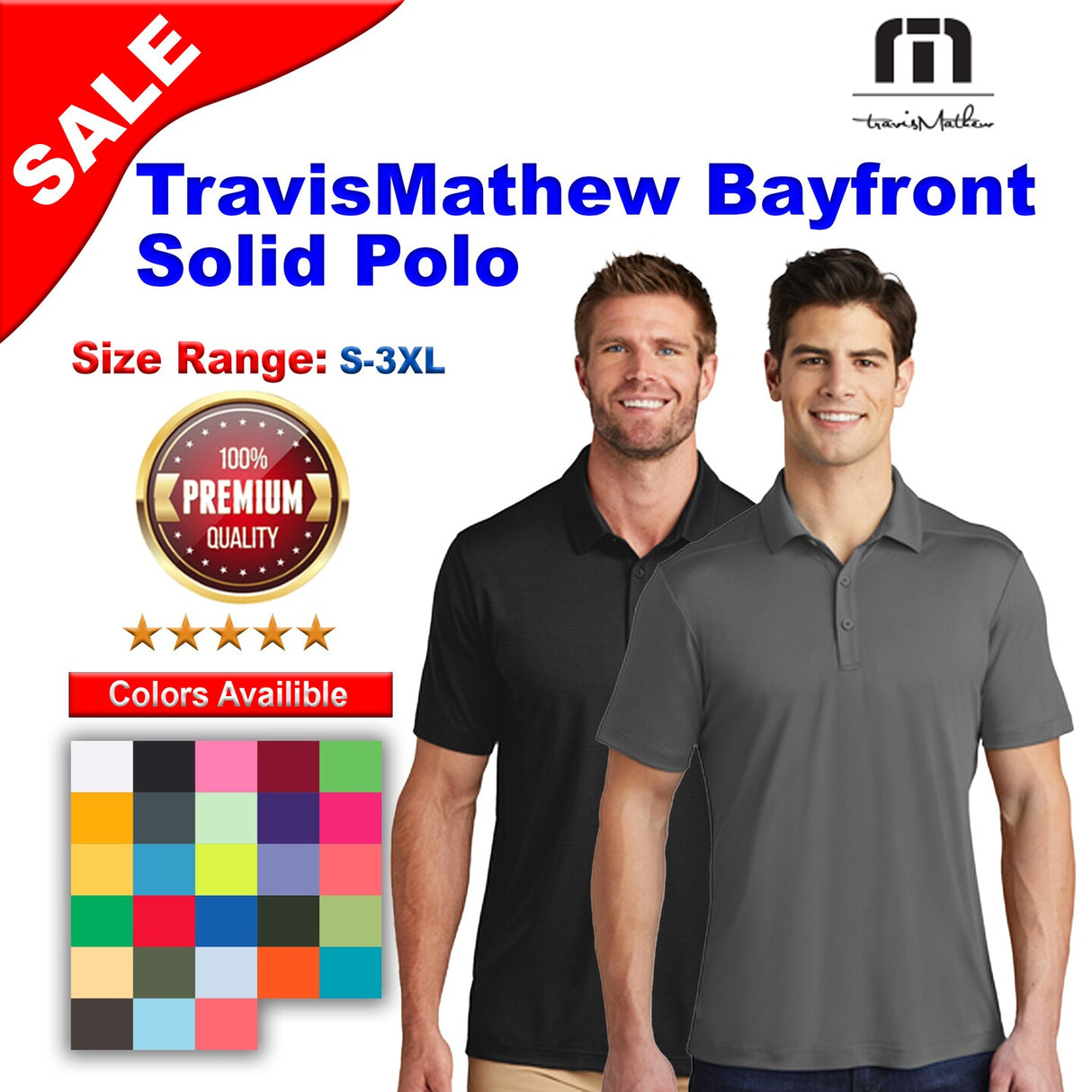 TravisMathew® Bayfront Solid Polo