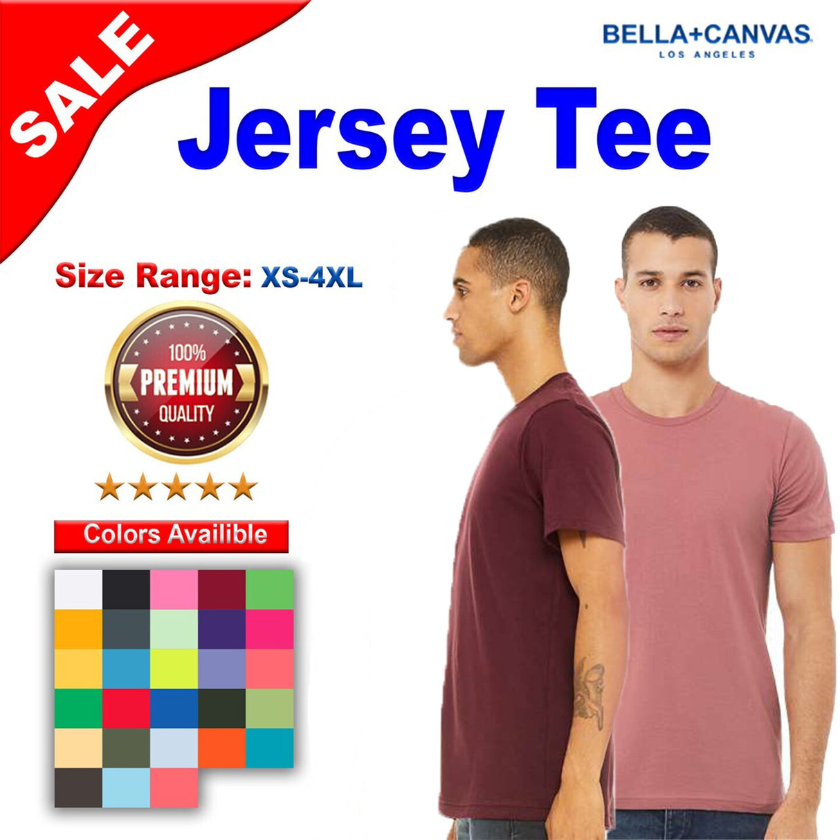 BELLA + CANVAS® Short Sleeve Crewneck Jersey Tee