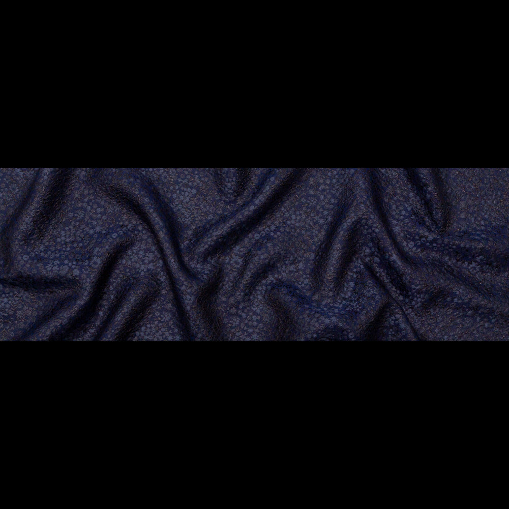 Metallic Royal Blue Luxury Floral Brocade