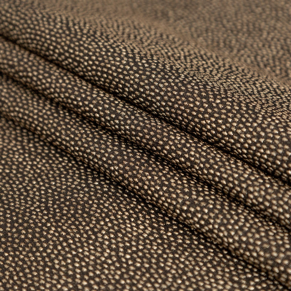 Metallic Gold on Black Abstract Luxury Brocade