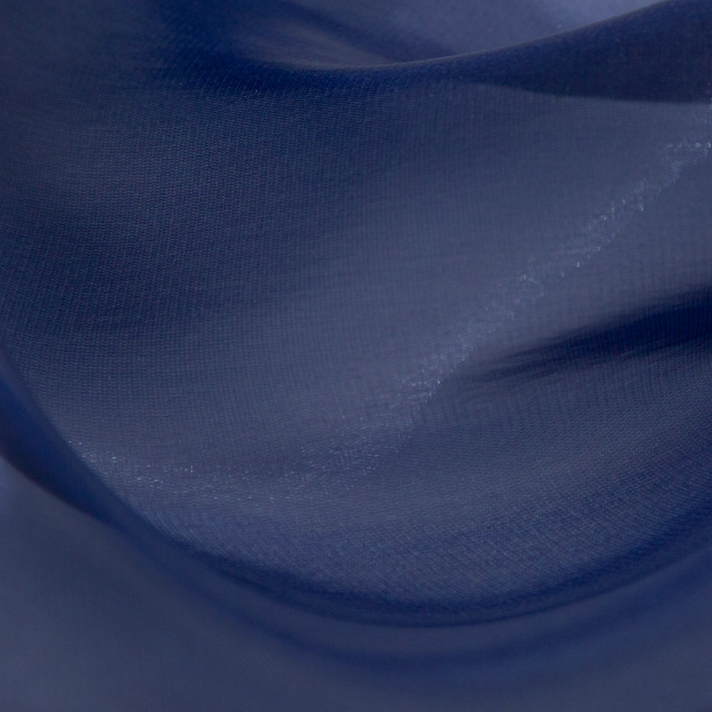 Iridescent Organza - Stark Royal Blue