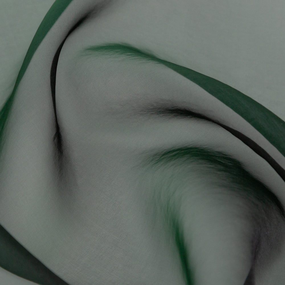 Shimmering Organza - Emerald and Black Iridescent - Julliette Collection