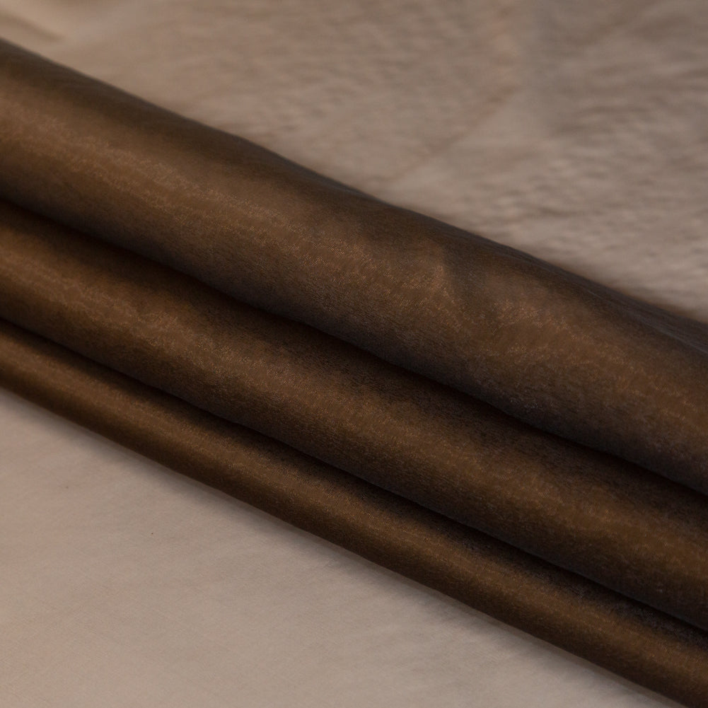Shimmering Organza - Yellow and Brown Iridescent - Julliette Collection