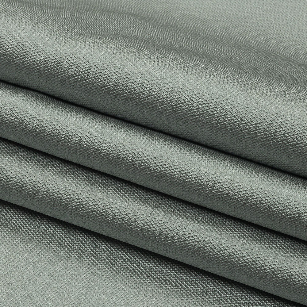 Novelty Polyester Pique - Silver - Kestrel Collection