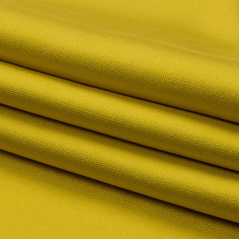 Novelty Polyester Pique - Gamboge Yellow - Kestrel Collection