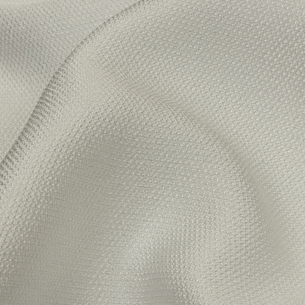 Novelty Polyester Pique - White - Kestrel Collection