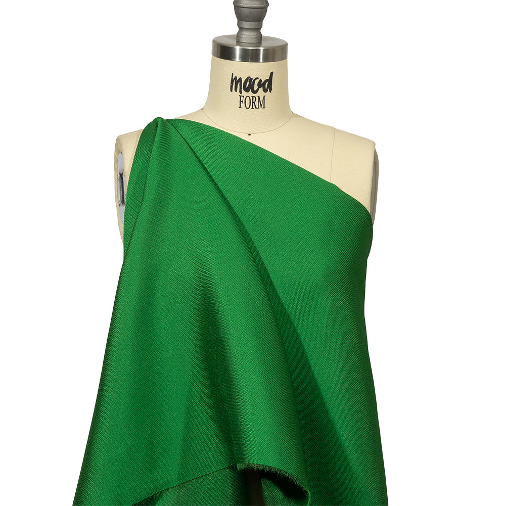 Novelty Polyester Pique - Emerald Green - Kestrel Collection