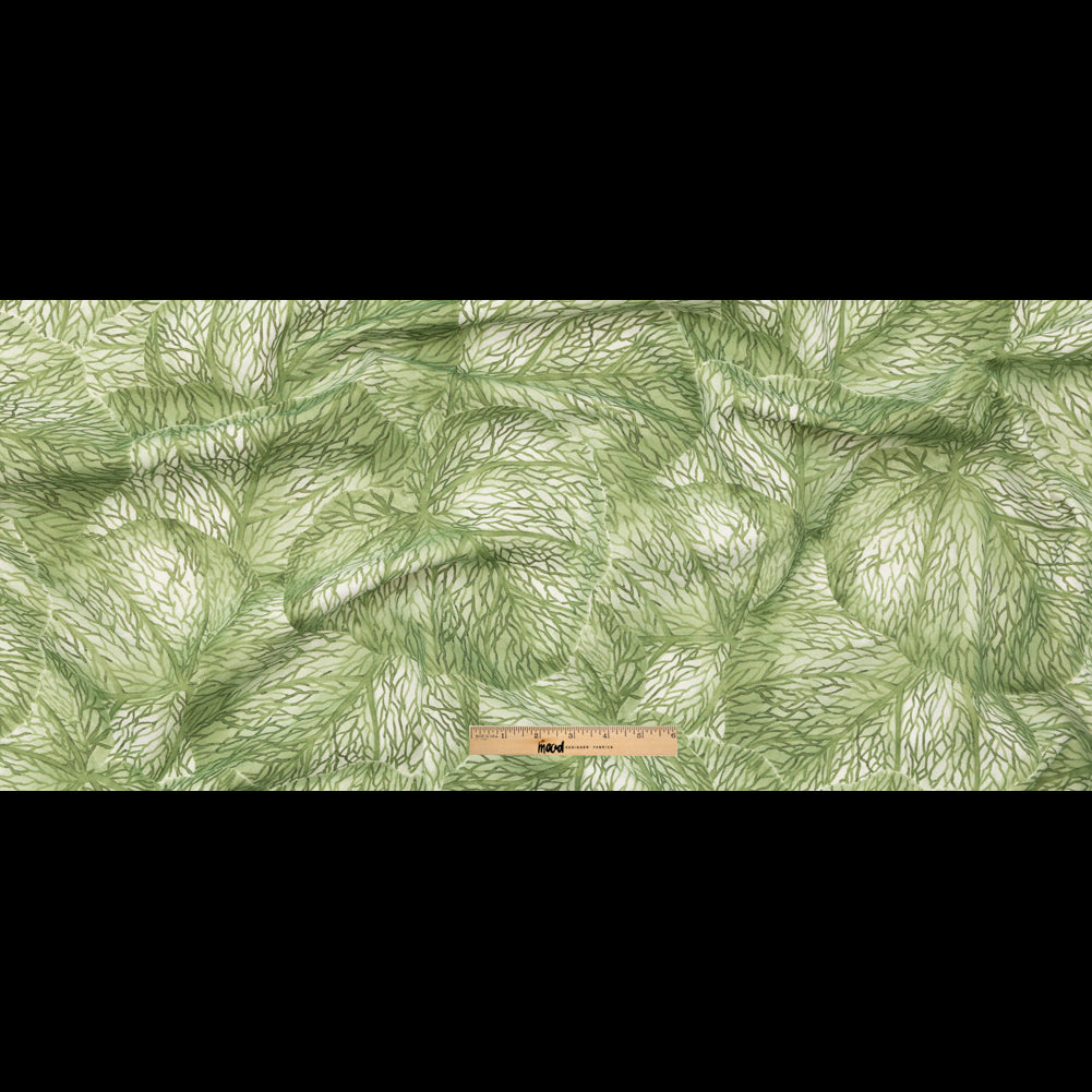 Apple Tropical Leaves Printed Woven