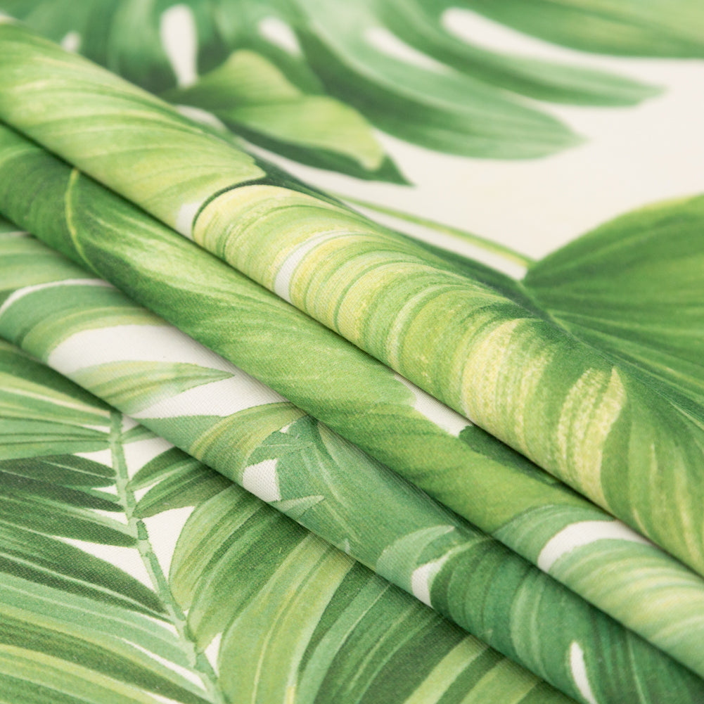Foliage Tropical Leaves Printed Woven