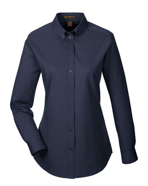 Harriton Women's Foundation Cotton Twill Shirt with Teflon