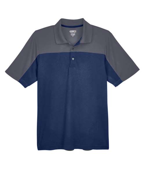 CORE365 Men's Balance Colorblock Performance Piqué Polo