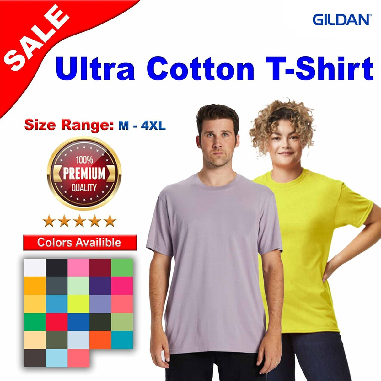 Gildan® Ultra Cotton Short Sleeve Crew Neck T-Shirt