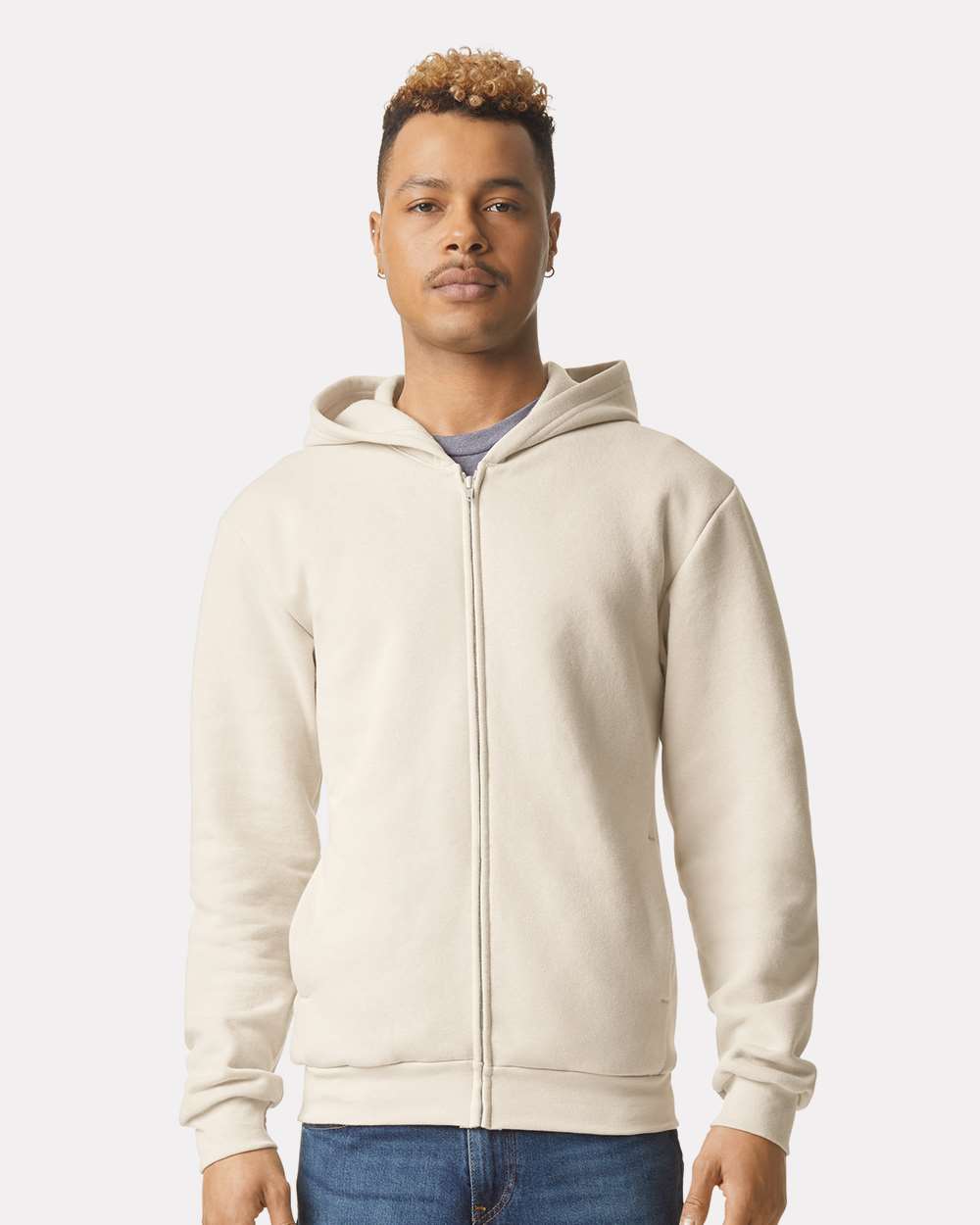 American Apparel® ReFlex Fleece Full-Zip Long Sleeve Hoodie
