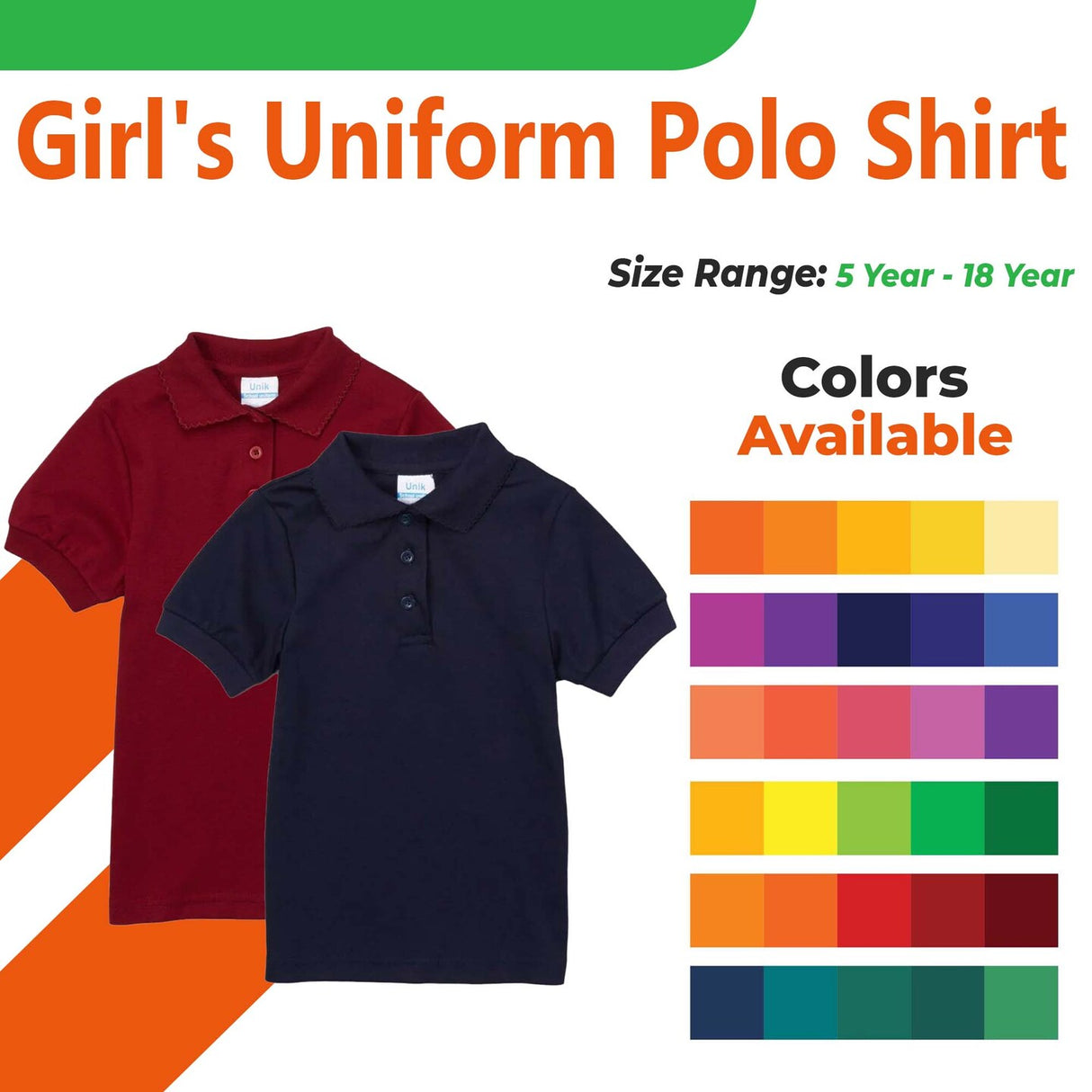 Girl's Uniform Polo Shirt
