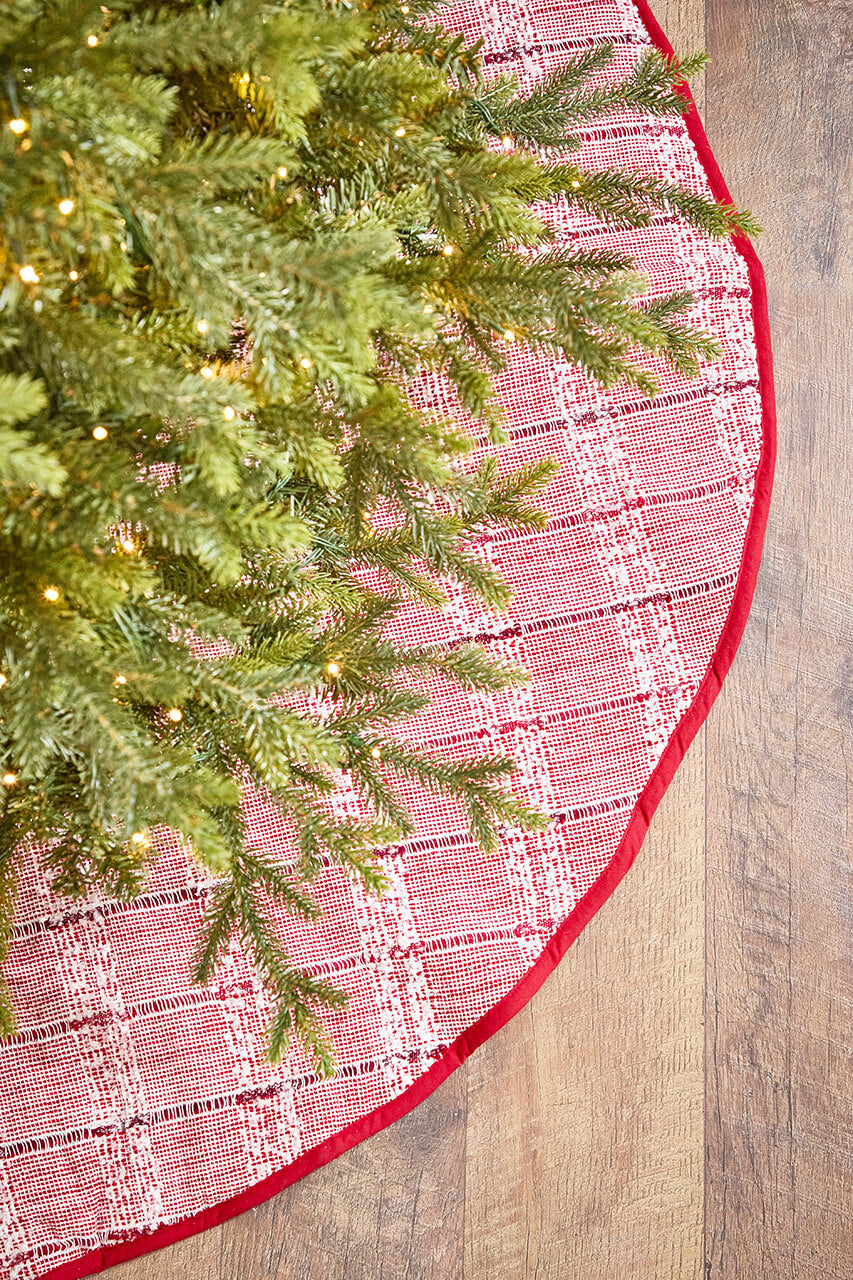 48" Heather Red Tree Skirt