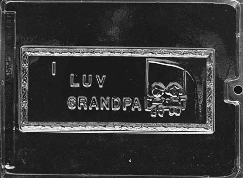 I Luv Grandpa Gift Card Chocolate Mold