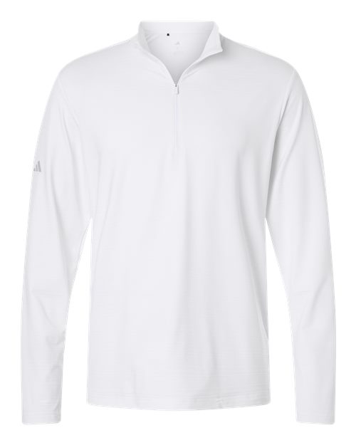 Adidas Men's Textured Stripe Quarter-Zip Pullover