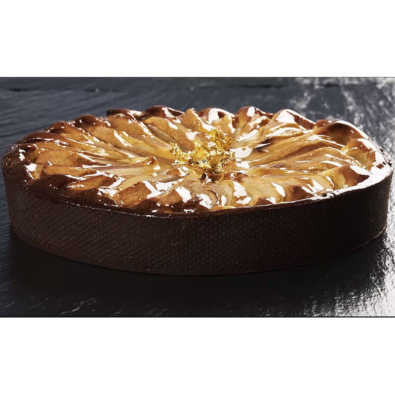 Pavoni "Progetto Crostate" Perforated Stainless Round Tart Ring, 7-1/2" (19cm) Dia. x 1-3/8" (3.5cm) High