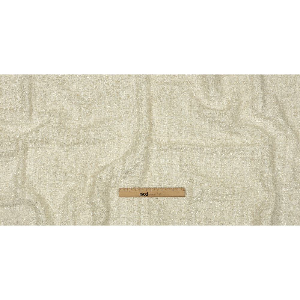 Viscose and Acrylic Chenille Tweed - Crystal Gray and Silver Coin - Newcastle Collection