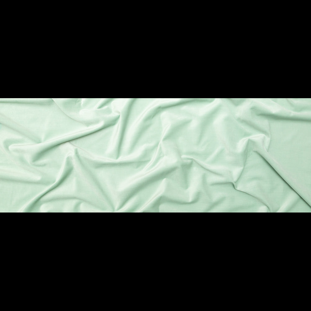 Neon Mint Velvet with Imitation Dupioni Backing